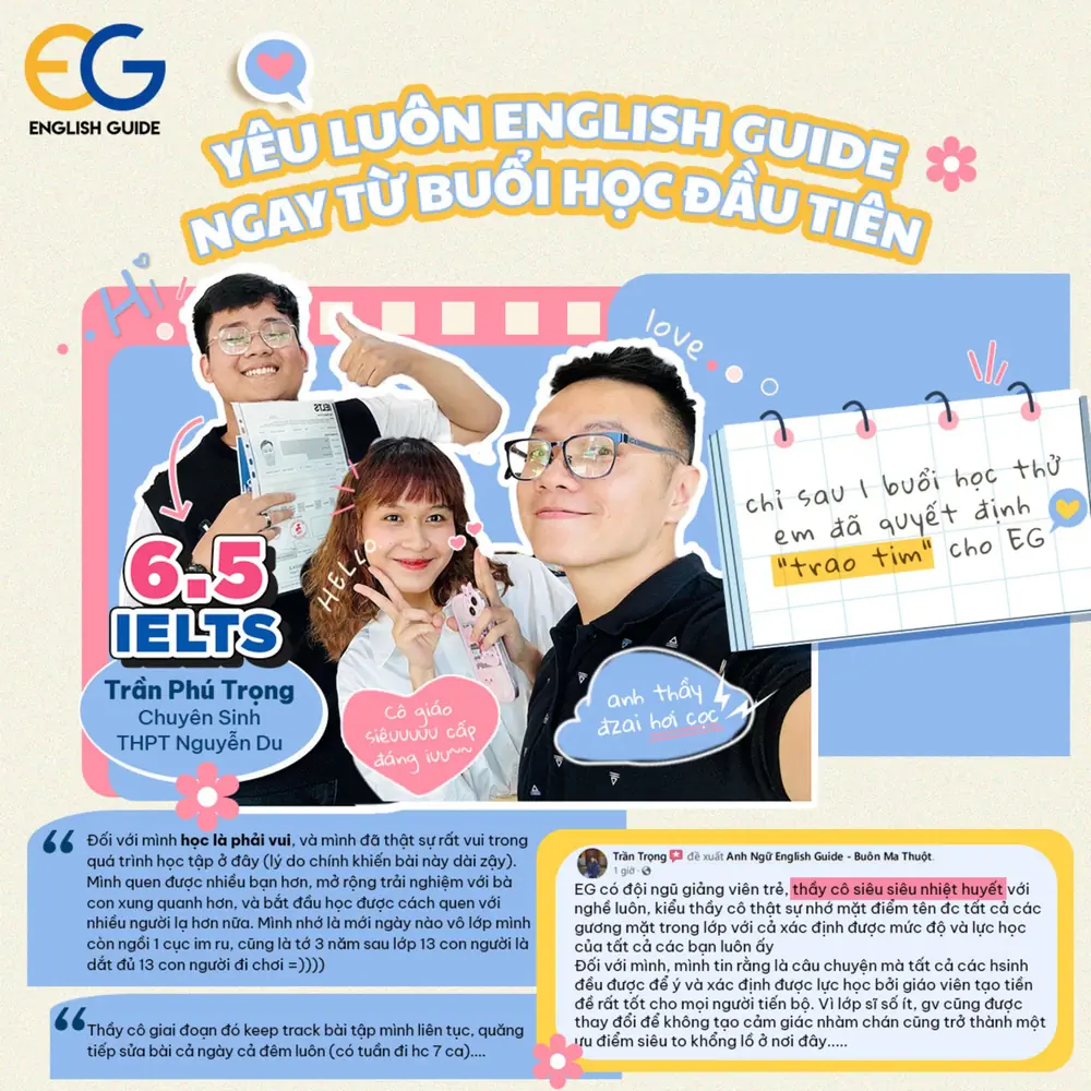 Phú Trọng Yêu Luôn English Guide Ngay Từ Buổi Học Đầu Tiên