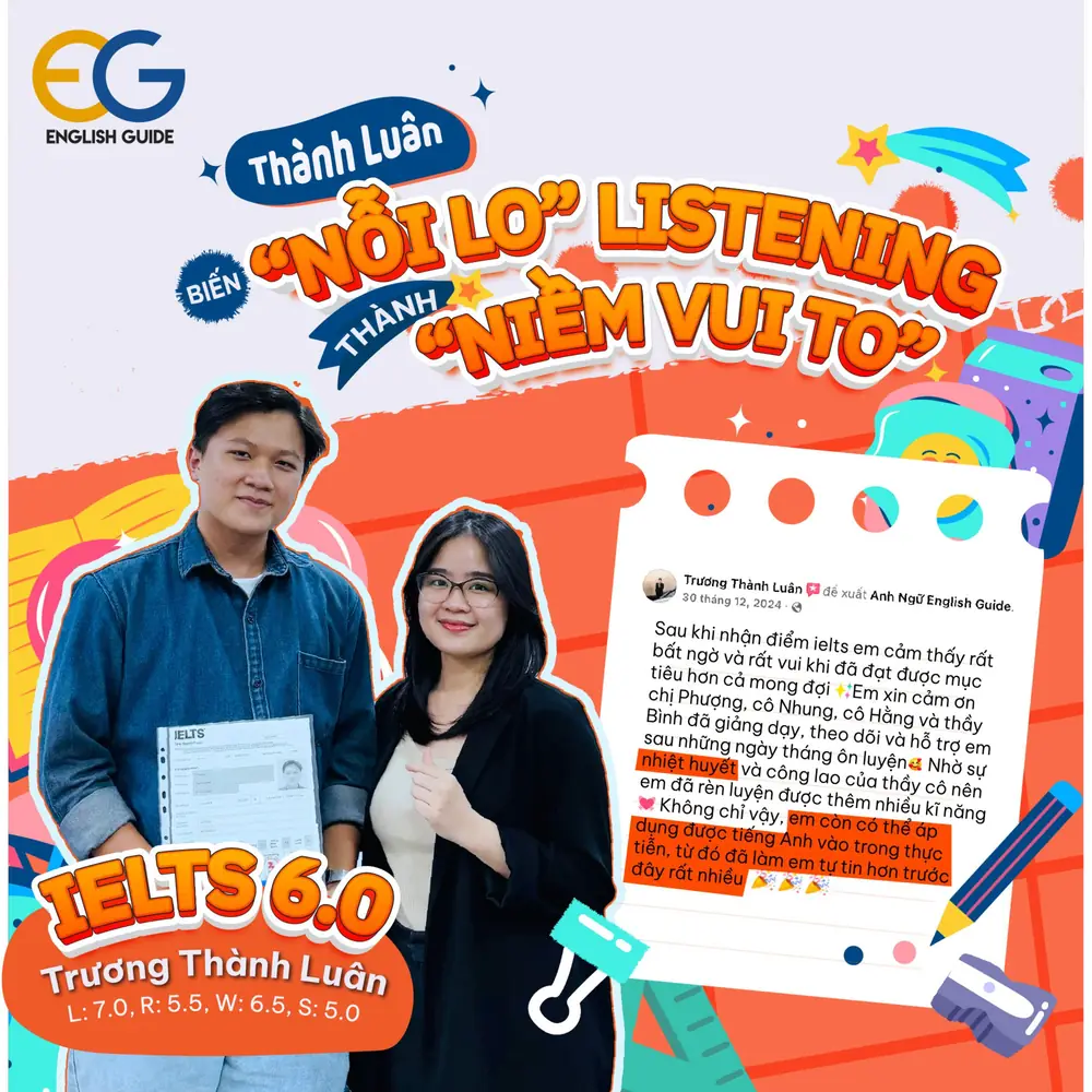 Thành Luân - Biến “Nỗi Lo” Listening thành “Niềm Vui To”