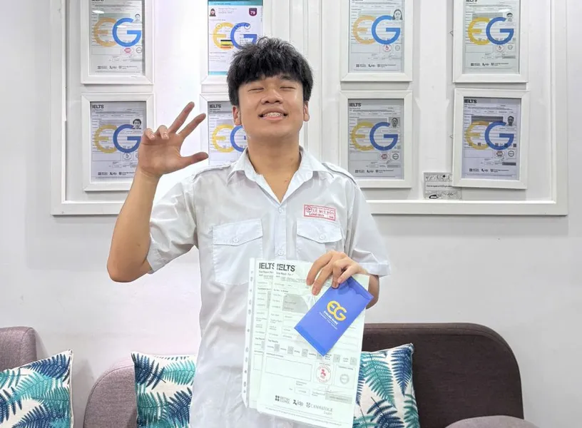 Lê Đình Long Duy cùng kết quả học tại EG