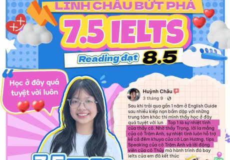 Huỳnh Phạm Linh Châu đạt 7.5 ielts