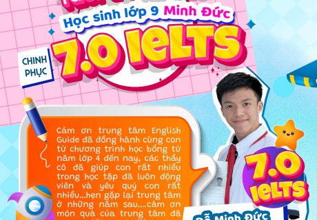 Đỗ Minh Đức đạt 7.0 IELTS