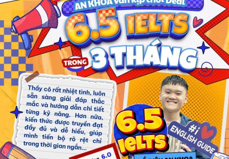 Hồ Diên An Khoa đạt ielts 6.5